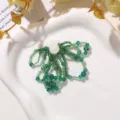 Parche DIY de borla de cuentas de cristal verde, diseño de mariposa para accesorios. - Verde