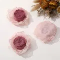 Handgemaakte stoffen roos bloem broche DIY haar accessoire kleding decoratie elegante bloem - Roze