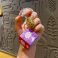 Cute Chinese zodiac snake keychain with bell and mini Rubik cube pendant for New Year gift - Cute Little Snake Magic Cube