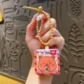 Llavero de carpincho con diseño de burbuja para apretar, colgante creativo para mochila y accesorio. - Carpincho que sopla burbujas - Pan