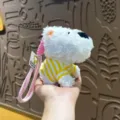 Cute Westie puppy plush pendant, soft stuffed dog keychain, lovely backpack charm for daily use. - Cosplay Westies - Yellow Clothes