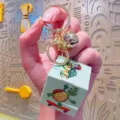 Mini Schildkröte Zauberwürfel Schlüsselanhänger Dekoration süße Cartoon Tasche Anhänger Zubehör - Schildkröten-Zauberwürfel
