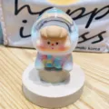 Cute liquid quicksand capsule figure desktop ornament trendy toy transparent collectible - Colorful Beaded Fruit Doll - White