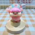 Cute acrylic quicksand bottle figurine with pink hair character for desktop decor gift. - Lilith / Pink