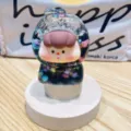 Cute fruit figurine desktop car ornament liquid glitter toy variant style accessory display - Colorful Beads Fruit Cub - Black