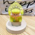 Cute fruit doll desktop car ornament art toy resin figure, vibrant yellow collectible. - Colorful Beads Fruit Cub - Yellow