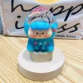 Cute blue fruit designer toy liquid quicksand figurine for desktop and car dashboard decoration. - Colorful Beads Fruit Cub - Blue
