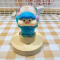 Cute acrylic oil quicksand figurine toy desk decoration pop art collectible gift accessory - Lilith / Blue