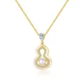 S925 Silver Pearl Gourd Pendant Necklace Korean Style Fashion Jewelry for Women Detail - YX0229-Classic Gourd Pendant Style