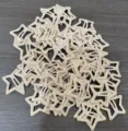 Pinces à cheveux étoile kaki clair, pinces frange Y2K mignonnes, accessoires cheveux métal femme. - Café au Lait