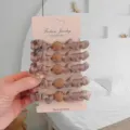 Set di scrunchies in organza con perla scintillante per acconciature eleganti e uso quotidiano. - 1 Elastico per capelli in organza viola