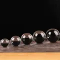 Ensemble de boules en verre cristal clair, sphère transparente pour décoration et photographie. - 3cm