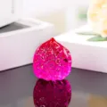 Pink glazed walnut crystal sculpture handheld fitness massage toy home office desk decoration ornament - 45mm Walnuts / Rose Red