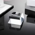 Clear crystal ball base square trapezoid glass sphere display stand holder for home - Trapezoid 8x8x4.5cm