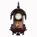Miniature vintage wall clock dollhouse 1:12 scale miniature furniture toy decorative item. - Pointed Top Bell