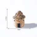 Miniatura casa de paja de resina micro paisaje de musgo decoracion de jardin 3cm - Serie cabaña de paja 1 / Amarillo