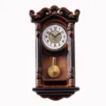 Miniature vintage wall clock model 1:12 dollhouse miniature furniture decoration toy. - Flat Top Bell