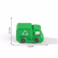 Mini green garbage truck toy miniature DIY landscape decoration micro ornament cute model - #2 Garbage Truck