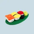 Süßes Sushi Plüsch Hundespielzeug Schnüffelteppich interaktives Kauspielzeug für Welpen - Sushi-Set (27 x 13 cm)