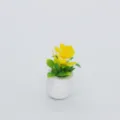 Mini dollhouse potted plant simulation flower micro landscape ornament for cute decor - Single Piece Yellow