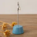 Clip de memo de madera azul minimalista tarjetero de escritorio decoracion de fotos - Azul