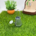 Dollhouse miniature metal watering can garden micro landscape decor for dollhouse display. - Watering Can