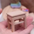 Maison de poupée tabouret en bois miniature OB11 meuble de poupée micro scène modèle décor - Tabourets bas