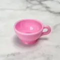 Miniature pink plastic coffee cup, cute dollhouse DIY micro landscape decorative accessory. - Pink Coffee Cup