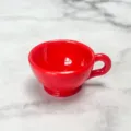 Red Mini Plastic Coffee Cup Dollhouse Toy DIY Miniature Drinkware Accessory Item - Red Coffee Cup