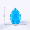 Mini luminous resin robot figurine diy micro landscape desktop ornament craft decor - Luminous Robot Style / Light Blue