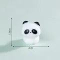 Bonita miniatura figura panda resina animal micro paisaje accesorio negro blanco decor - Panda