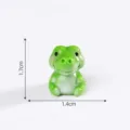 Mini estatueta de rana verde de resina para micro paisaje decoración DIY 1.7cm - Cocodrilo Sentado