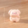 Mini cute pink pig figurine desktop ornament micro landscape decoration small toy 2.6x2.7cm - 6# Pig with Makeup