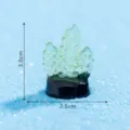Luminous miniature green coral figurine for fish tank micro landscape DIY accessory 3cm - No. 5 Large