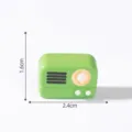 Miniature green retro radio resin figurine for dollhouse DIY decoration miniature ornament - Inflatable Radio Prop