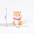Mini figura de perro bonita de resina, vista variante de 2.8x2.1cm para decoración de escritorio. - 1# Sentado guiñando un ojo