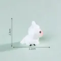 Lindo juguete de estatuilla de animal blanco en miniatura para decoración de micro paisaje. - Ponito blanco