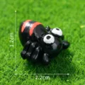 Cute black red spider resin figurine miniature ornament for moss micro landscape DIY garden decor. - No. 5 Orange Spider