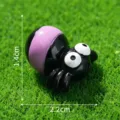 Cute resin insect ornament for moss micro landscape DIY decoration, mini size 2.2x1.4cm. - No. 6 Purple Spider