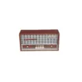 1:12 dollhouse miniature retro radio model toy, classic wooden texture decorative accessory. - Wood Color