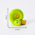 Bonita Figura Del Año De La Serpiente Resina Coche Escritorio Adorno Accesorio 3.9cm - 4# Moneda de oro