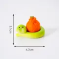 Linda figura de serpiente con bolsa de la fortuna adorno de coche escritorio decoracion - 5# Abrazando mandarina