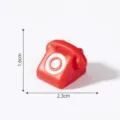 Miniature red retro telephone figurine dollhouse DIY decoration micro landscape ornament. - Telephone