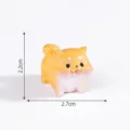 Mini cute dog resin figurine puppy toy micro landscape desktop car decoration 2.2x2.7cm - 5# Lying Down