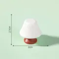 Miniature mushroom dollhouse ornament, cute DIY micro landscape accessory for creative decor. - Table Lamp
