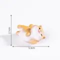 Cute resin puppy figurine miniature dog toy ornament for micro landscape car desktop decor. - Playful Lying Position #6