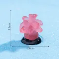 Mini pink resin luminous coral ornament for aquarium landscaping and DIY craft accessories variant. - No. 12 Large