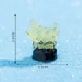 Luminous miniature coral resin ornament for fish tank micro landscape and DIY accessories yellow - No. 13 Large