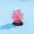 Mini glowing pink coral resin figurine for aquarium landscape DIY craft ornament accessory - 30# Small