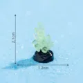Glow in the dark mini coral figurine resin fish tank landscape accessory 2.1x1.2cm SKU - 35# Small